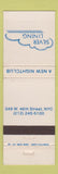 Matchbook Cover - Silver Lining Nightclub New York City WEAR