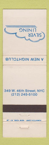 Matchbook Cover - Silver Lining Nightclub New York City WEAR