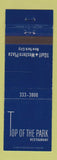 Matchbook Cover - Top of the Park Restaurant New York City