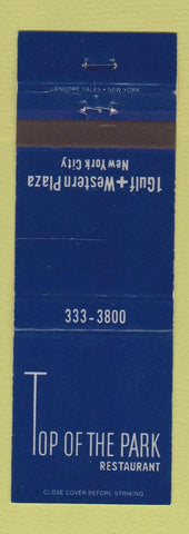 Matchbook Cover - Top of the Park Restaurant New York City