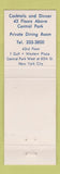 Matchbook Cover - Top of the Park Restaurant New York City