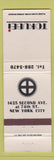 Matchbook Cover - Tokubei New York City WEAR