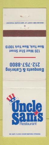 Matchbook Cover - Uncle Sam's Restaurant New York City