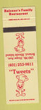 Matchbook Cover - Tweets Balzano's Family Restaurant Bristol RI