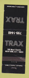 Matchbook Cover - TRAX New York City WEAR