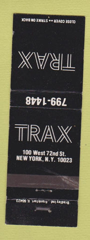 Matchbook Cover - TRAX New York City WEAR