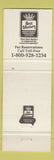 Matchbook Cover - Best Western Waltham MA