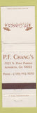 Matchbook Cover - PF Chang's Chinese Alpharetta GA WORN