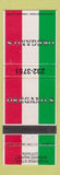 Matchbook Cover - Oregano's Ottawa ON