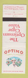 Matchbook Cover - Optimo Cigars