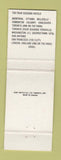 Matchbook Cover - Ritz Carlton Hotel Chicago IL WEAR