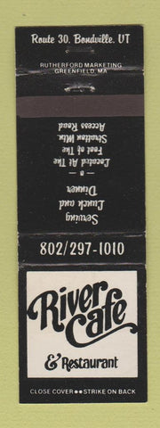 Matchbook Cover - River Cafe Restaurant Bondville UT WEAR