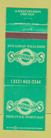 Matchbook Cover - Shenannigan's Irish Pub Chicago IL