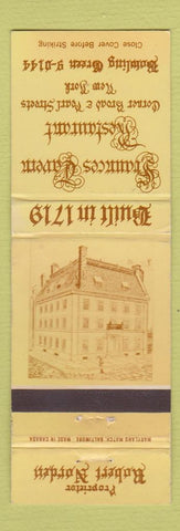 Matchbook Cover - Frances Tavern Restaurant New York City WEAR