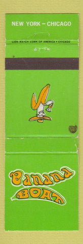 Matchbook Cover - Banana Boat New York City Chicago WORN