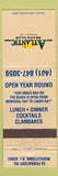 Matchbook Cover - Atlantic Beach Club Middletown RI