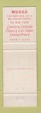 Matchbook Cover - Muggs New York City