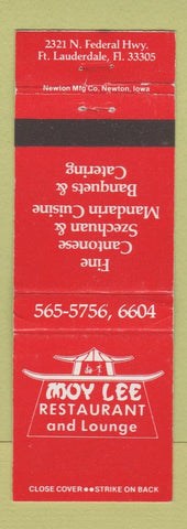 Matchbook Cover - Moy Lee Chinese Restaurant Fort Lauderdale FL