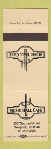Matchbook Cover - Music Hall Cafe Newport RI WEAR cactus