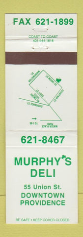 Matchbook Cover - Murphy's Deli Providence RI