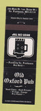Matchbook Cover - Old Oxford Pub North Fairhaven MA WEAR