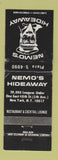 Matchbook Cover - Nemo's Hideaway New York City WORN