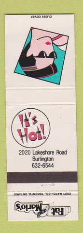 Matchbook Cover - It's Hot Pat and Mario's Burlington ON girlie?