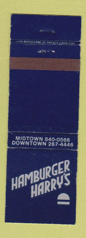 Matchbook Cover - Hamburger Harry's New York City WEAR