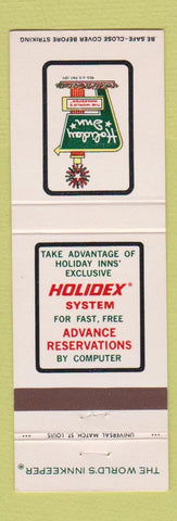 Matchbook Cover - Holiday Inn McComb MS