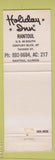 Matchbook Cover - Holiday Inn Rantoul IL