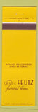 Matchbook Cover - Calvin F Feutz Funeral Home St Louis MO