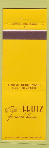 Matchbook Cover - Calvin F Feutz Funeral Home St Louis MO