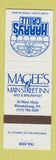 Matchbook Cover - Harry's grille Magee's Main Street Inn Bloomsburg PA