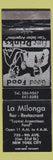 Matchbook Cover - La Milonga Bar Rstaurant New York cIty WEAR