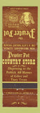 Matchbook Cover - Pewter Pot Muffin House