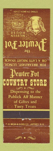 Matchbook Cover - Pewter Pot Muffin House