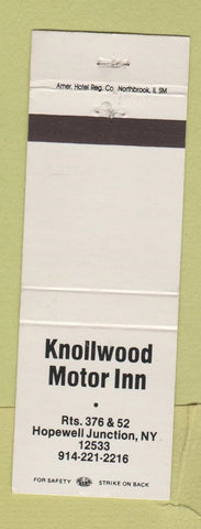Matchbook Cover - Knollwood Motor Inn Hopewell Junction NY WHITE