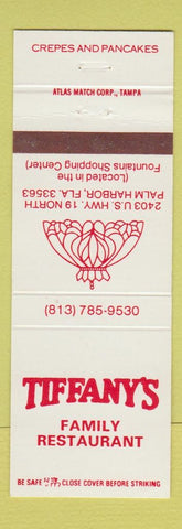 Matchbook Cover - Tiffany's Restaurant Palm Harbor FL