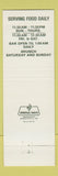 Matchbook Cover - Clarke's of Boston MA