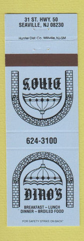 Matchbook Cover - Dino's Seaville NJ restaurant