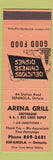 Matchbook Cover - Arena Grill Espanola ON Greyhound Bus Chinese