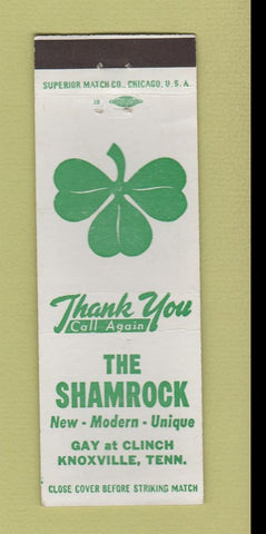 Matchbook Cover - The Shamrock Knoxville TN WEAR