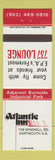 Matchbook Cover - Atlantic Inn Dartmouth NS