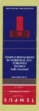 Matchbook Cover - Tempus Toronto ON Restaurant