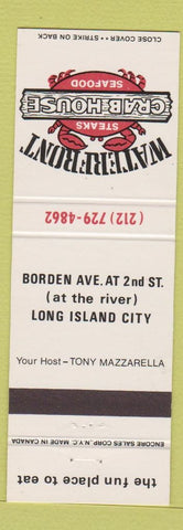 Matchbook Cover - Waterfront Crab House Long Island City NY