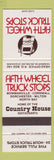 Matchbook Cover - Fifth Wheel Truck Stops Milton ON oil gas