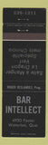 Matchbook Cover - Bar Intellect Waterloo ON