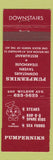 Matchbook Cover - Pumperniks Steaks BBQ Downsview ON