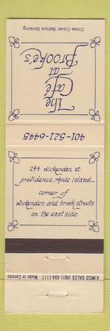 Matchbook Cover - Cafe at Brooke's Providence RI