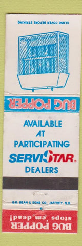 Matchbook Cover - Bug Popper Zapper Servistar WEAR